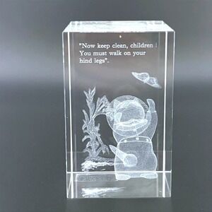 Beatrix Potter Crystal Treasures Country Artists 3D Etched Glass NO BOX